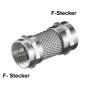 Preview: F-Stecker Adapter Stecker / Stecker  | Koaxstecker 10 Stück