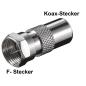 Preview: F-Stecker Adapter F-Stecker | Koaxstecker 10 Stück F-Stecker