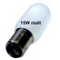 Preview: Nähmaschinen Lampe matt  B15d Sockel 230V 15W Nählicht Nählampe