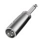 Mobile Preview: XLR Adapter Metall XLR | Klinke | Cinch | XLR Kupplung