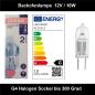 Preview: Backofenlampe Halogen G4 12V bis 300 Grad 5W-10W-20W