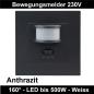 Preview: Bewegungsmelder 160 Grad 500W Schwarz