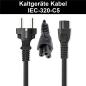 Preview: Netzkabel IEC-320-C5 mit Netzstecker 230V 10A  Kleeblattstecker