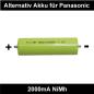 Preview: Haarschneider Akku 2000mA NiMh für Panasonic ER146 | ER147 | ER148 | ER149 ( 2 Stück ) WER148L2508