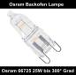 Preview: Backofenlampe G9 Halogen Osram Halopin 230V bis 300 Grad 25W