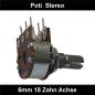 Preview: 22k Ohm Poti Stereo lin Potentiometer 6mm Achslänge 9mm Drehpotentiometer Regler