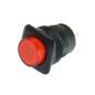 Preview: Drucktaster Klingeltaster mit LED Beleuchtung Rot Beleuchtet Typ R1394B/B
