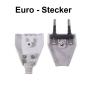 Preview: Euro Stecker mit Schraubanschluss Farbe Weiss
