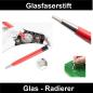 Preview: Glasfaserstift Glasradierer Glaspinsel