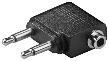 Klinken Adapter 2x3,5mm zu 3,5mm Klinkenbuche  für Stereo Klinkenstecker