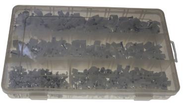 Nagelschellen Schwarz 400 Stück 4 - 10mm mit Nagel