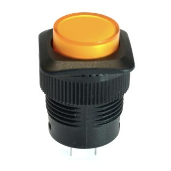 Drucktaster Klingeltaster mit LED Beleuchtung Orange Beleuchtet Typ R1394