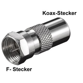 F-Stecker Adapter F-Stecker | Koaxstecker 10 Stück F-Stecker