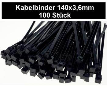 Kabelbinder 100 - 370mm in Schwarz 100 - 1000 Stück