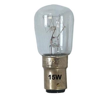 Nähmaschinen Lampe klar Backofenlampe B15d 230V 15W Nählicht Nählampe