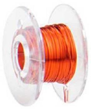 Kupfer Lackdraht Ø 0,15 mm je 10m 7 Farben auf Spule Rot - Schwarz - Gelb - Grün - Blau - Violett - Orange