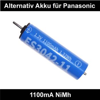 Akku 2 St.1100mA NiMh  für Panasonic ES6003, ES7036, ES7038, ES7101, ES7102, ES7109, ES-RL21, ES-RT31, ES-RT51, ES-RT81