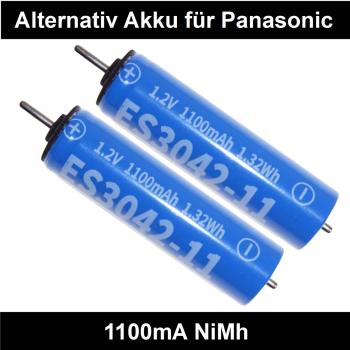 Rasierer Akku 1100mA NiMh für Panasonic ES705 | ES718 | ES719 | ES721| ES722  2 Stück