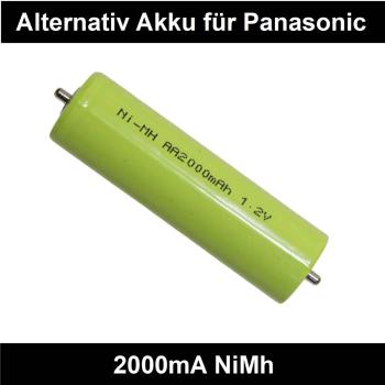 Haarschneider Akku 2000mA NiMh für Panasonic ER154 | ER1510 | ER1511  Typ WER154L2504 Akku ( 2 Stück )