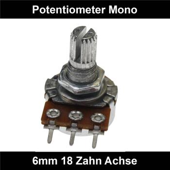 220k Ohm Poti Mono lin Potentiometer 6mm Achslänge 9mm Drehpotentiometer Regler