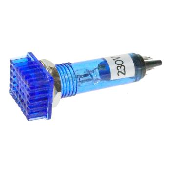 Blaue Signallampe - Glimmlampe für 230V Kunststoffgehäuse