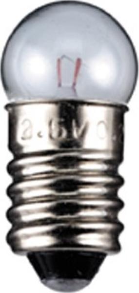 6,0V 0,6W 0,1A E10 Glühlampe Kugelform Maße 11,5x24mm