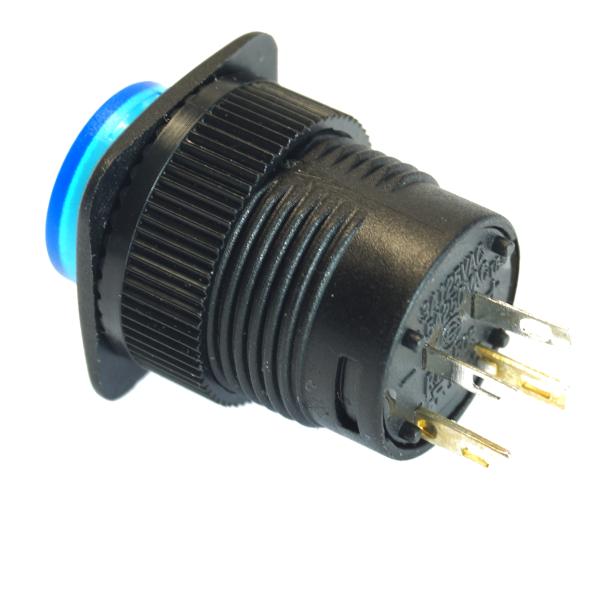 Drucktaster - Klingeltaster mit LED Beleuchtung Blau Beleuchtet Typ R1394B/B
