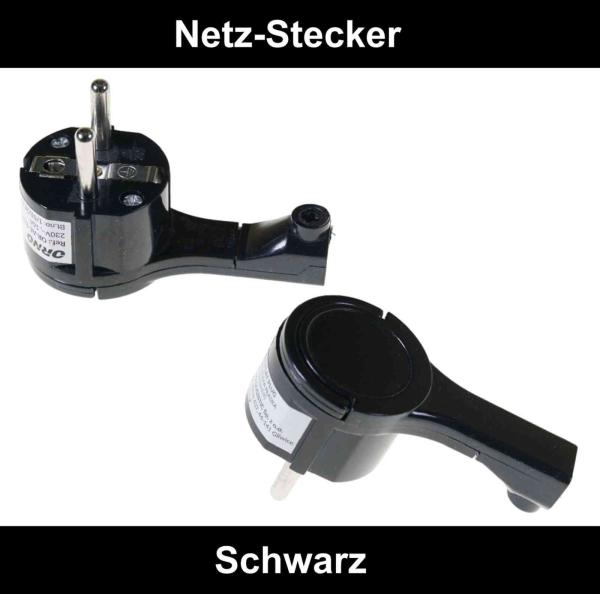 Flachstecker Winkelstecker Schutzkontaktstecker sehr flach in Schwarz oder Weiß