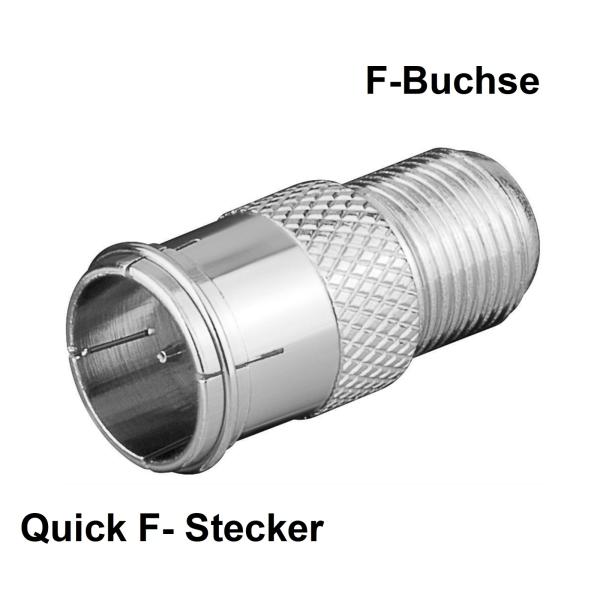 F-Stecker Quick | F-Kupplung 10Stück
