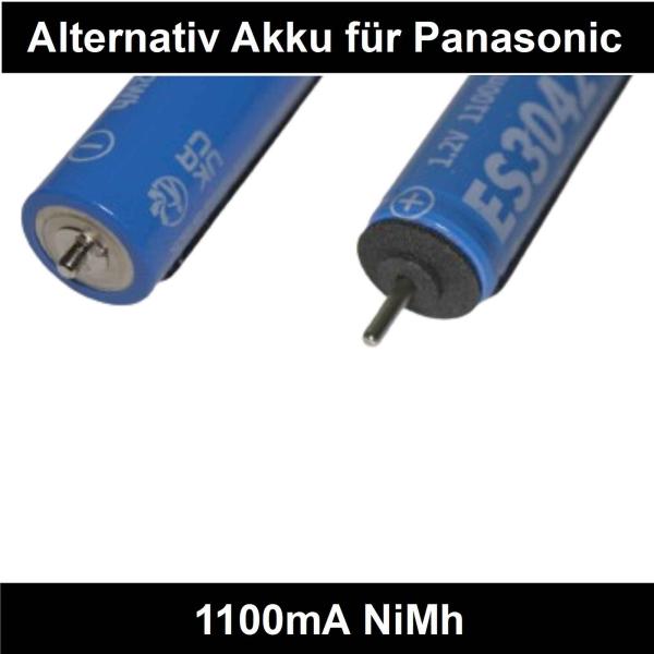 Akku 2 Stück 1100mA  für Panasonic ES6002, ES3006, ES705, ES718, ES719, ES721