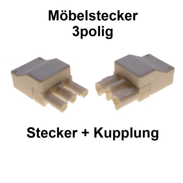 Schnellmontage Stecker Set Stecker + Kupplung 230V / 16A