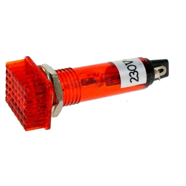 Rote Signallampe - Glimmlampe für 230V Kunststoffgehäuse