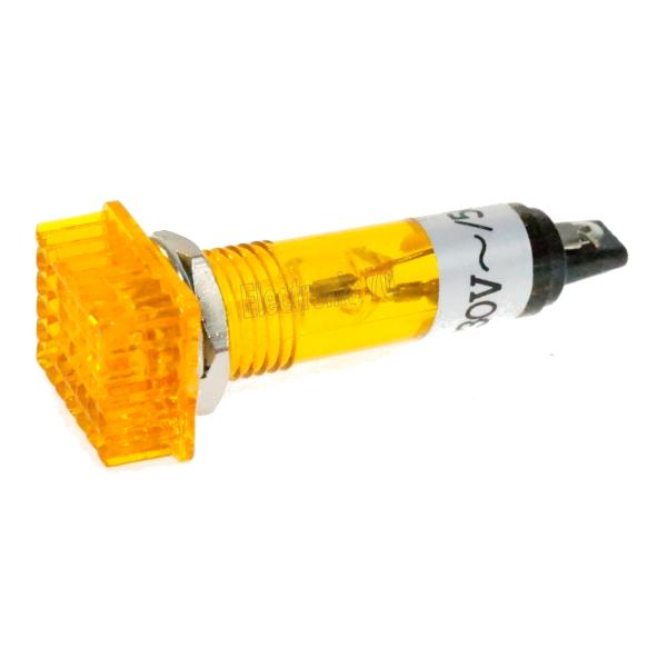 Orange Signallampe - Glimmlampe für 230V Kunststoffgehäuse